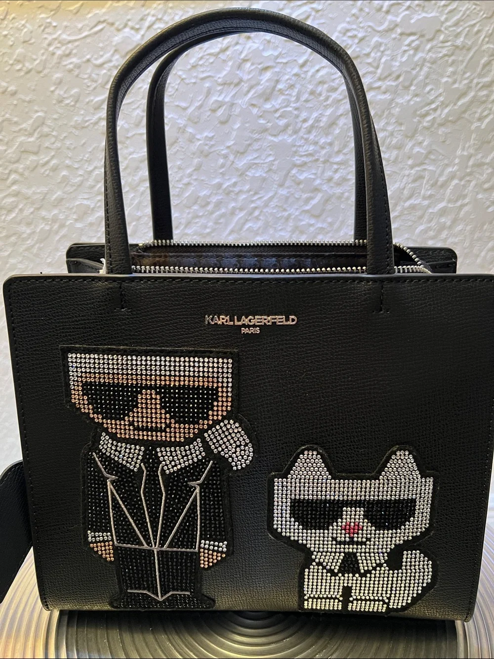 Karl Lagerfeld black tote